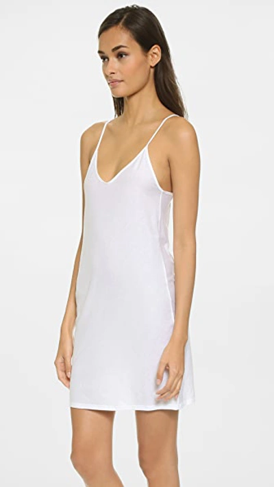 Skin Superfine Pima Cotton Jersey Sexy Slip In White