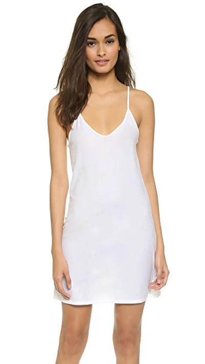 Skin Superfine Pima Cotton Jersey Sexy Slip In White