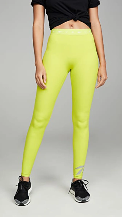 Shop Victoria Beckham Rbk Vb Tight 2 In Semi Solar Yellow