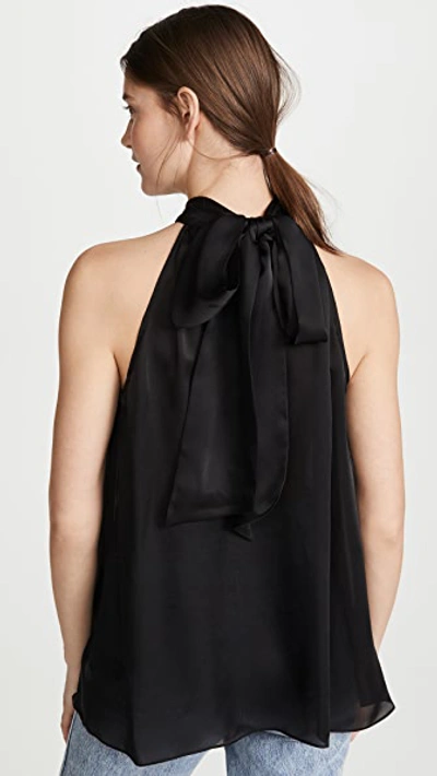 Shop Zimmermann Gathered Bow Tie Blouse In Black