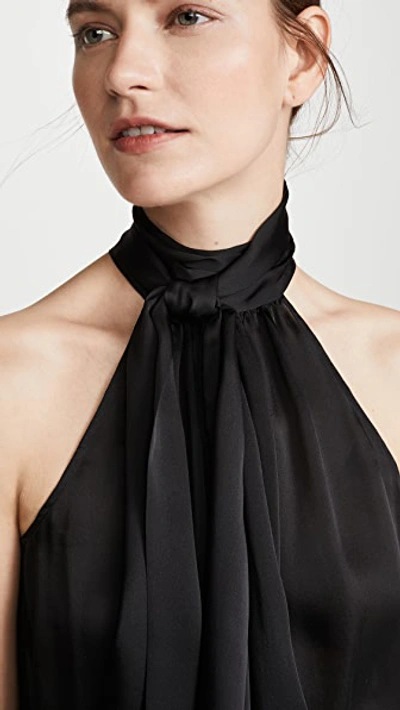 Shop Zimmermann Gathered Bow Tie Blouse In Black