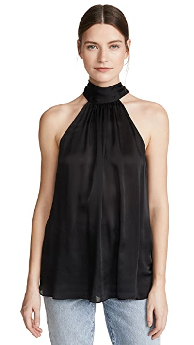 Shop Zimmermann Gathered Bow Tie Blouse In Black