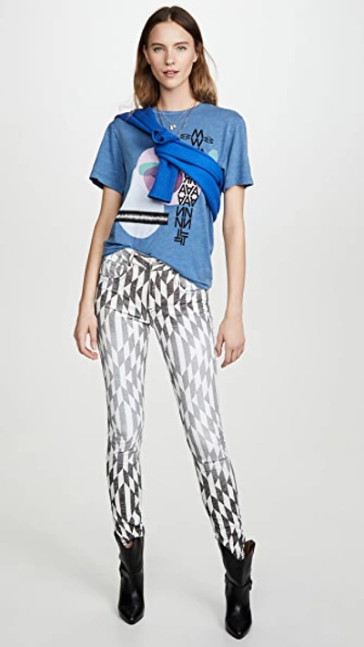 Shop Isabel Marant Étoile Pewela Tee In Blue