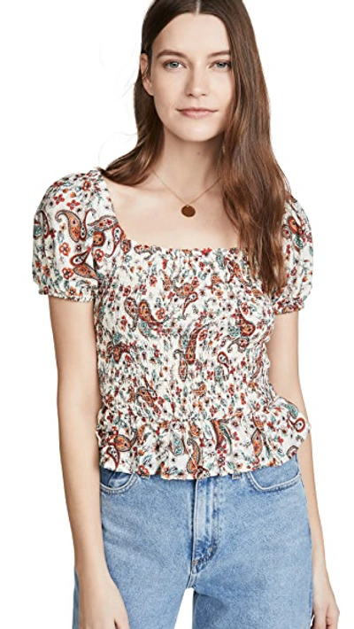 Shop Dra Laverne Top In Baroque Paisley