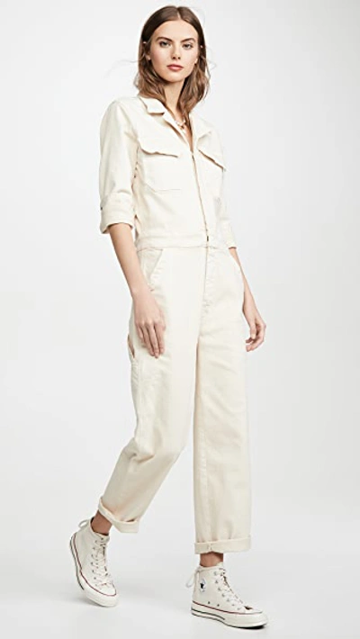 Shop Mother The Fixer Jumpsuit In Birch