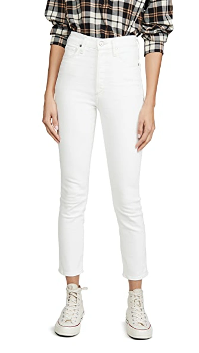 Shop Citizens Of Humanity Olivia High Rise Slim Jeans In Zen