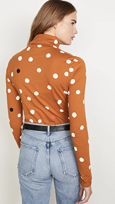 Shop Chinti & Parker Painted Spot T-shirt In Ginger