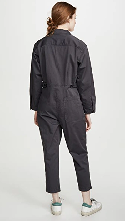 Shop Alex Mill Standard Cotton Jumpsuit In Iron Grey