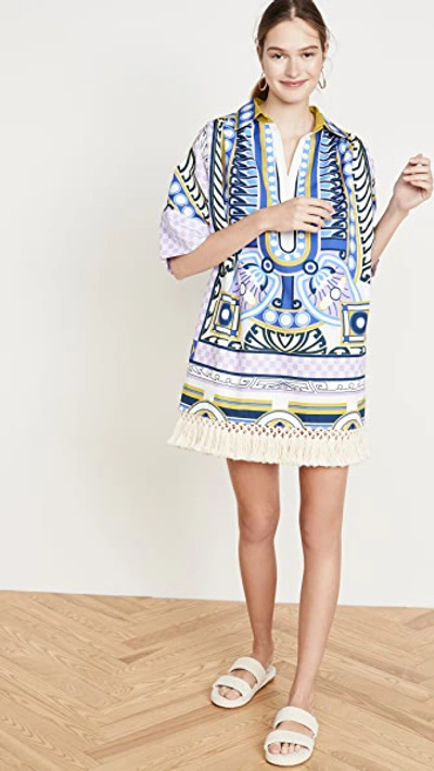 Shop La Doublej Honolulu Tunic In Ittica Blu