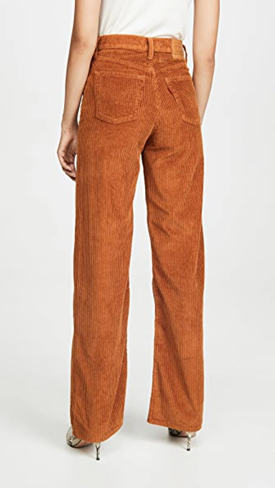 Shop Levi's Ribcage Wide Leg Jeans In Caramel Cafe Plush Cord