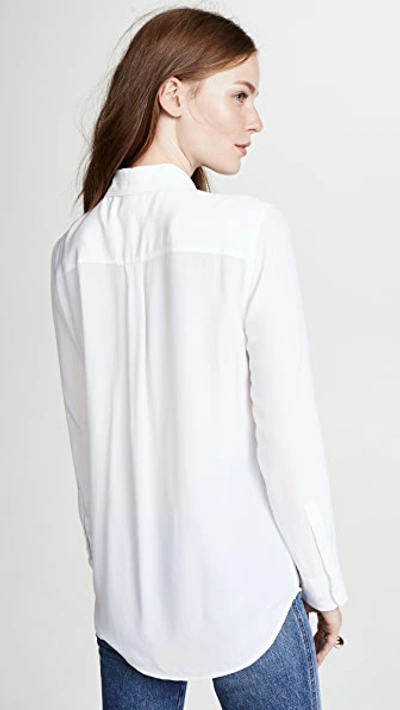 Shop Equipment Slim Signature Blouse In Bright White