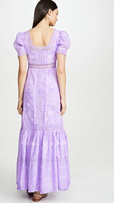 Shop Loveshackfancy Ryan Dress In Lavender