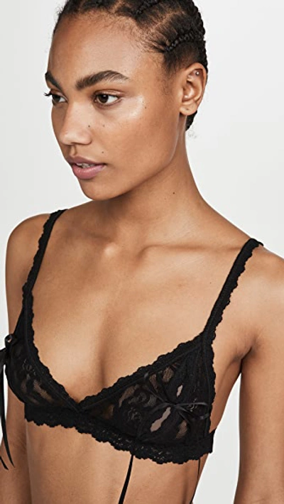 Hanky Panky After Midnight Open Bralette In Black