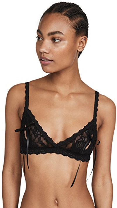 Hanky Panky After Midnight Open Bralette In Black