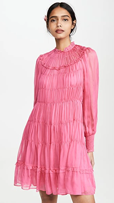 Shop Ulla Johnson Emmeline Dress In Fuchsia