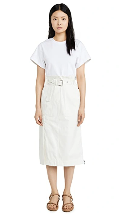 Shop 3.1 Phillip Lim / フィリップ リム Belted Cargo Dress In White/antique White