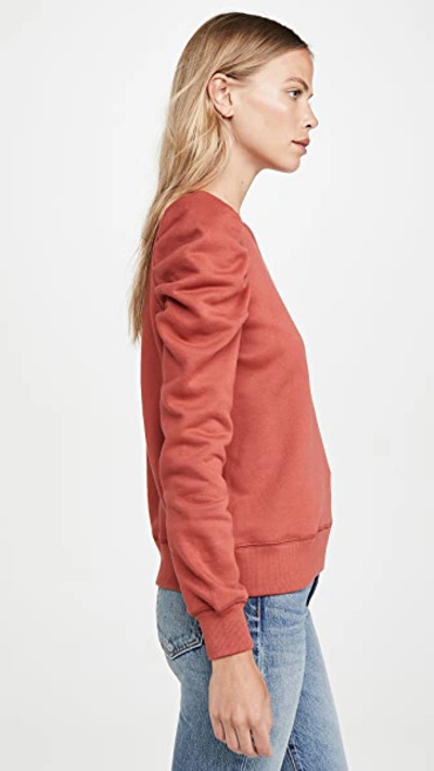 Shop Rebecca Minkoff Janine Sweatshirt In Rust