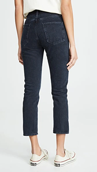 Agolde Riley High Rise Straight Crop Jeans In Hideaway | ModeSens