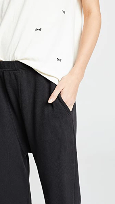 Shop The Great The Pajama Sweatpants In Almost Black