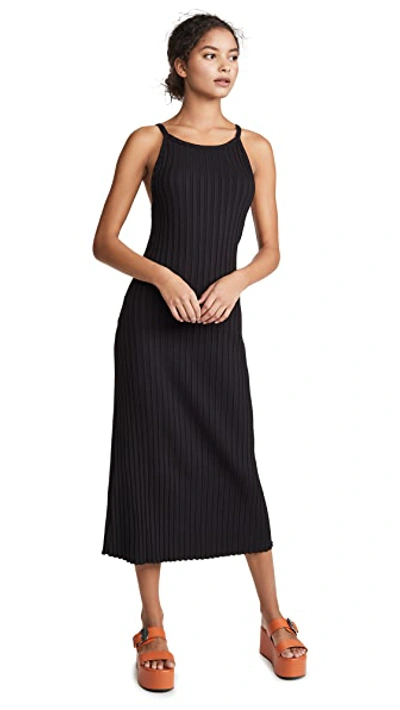 Shop Simon Miller Rib Matomi Dress In Black