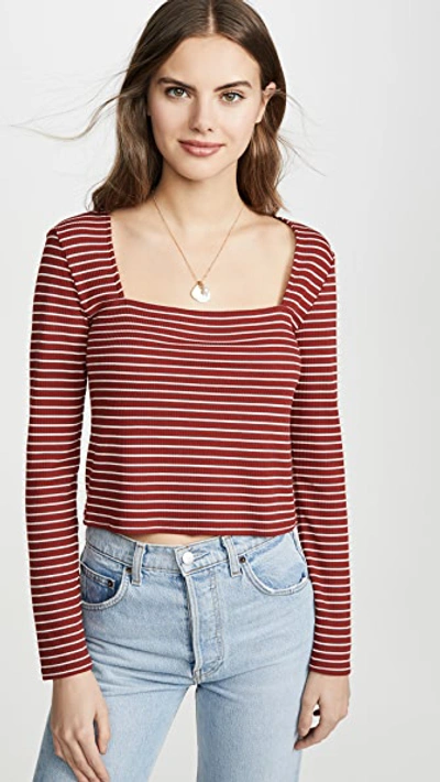 Shop Bb Dakota Square's Waldo Tee In Brick House