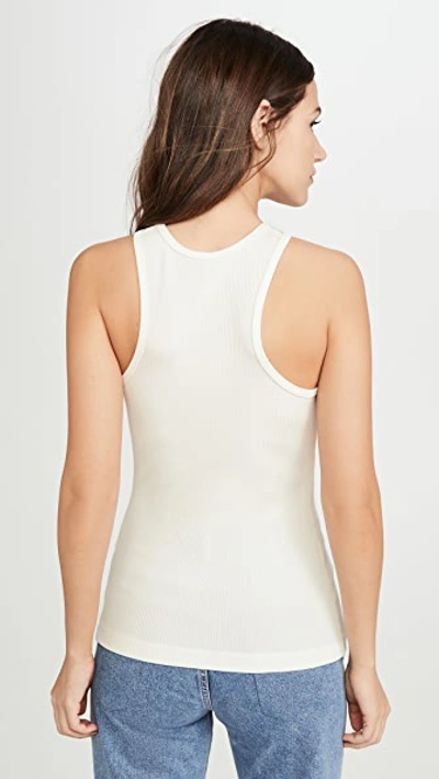 Shop Goldsign The Rib Tank In Ivory