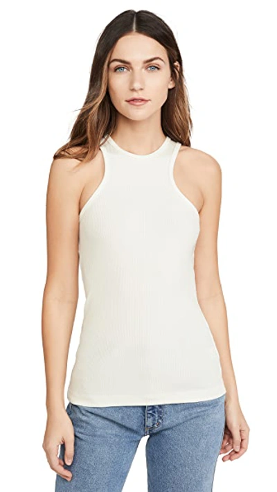 Shop Goldsign The Rib Tank In Ivory