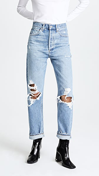 agolde 90s ripped jeans