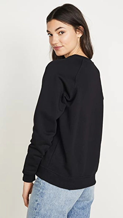 Shop Kenzo Raglan Straight Sweatshirt In Black