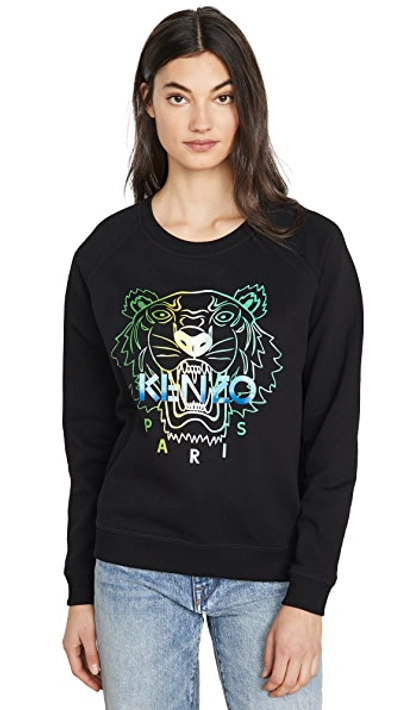 Shop Kenzo Raglan Straight Sweatshirt In Black