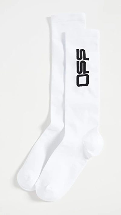 Shop Off-white Off Long Socks In White/black