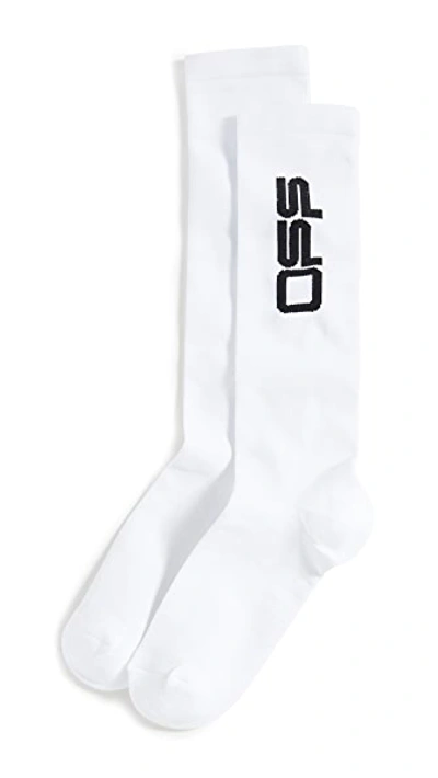 Shop Off-white Off Long Socks In White/black