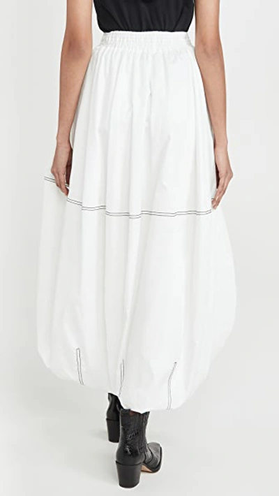 Shop Aje Paperbark Cocoon Skirt In White