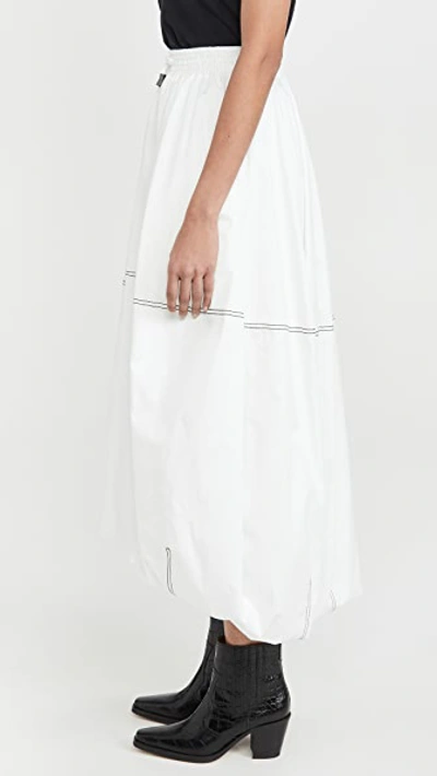 Shop Aje Paperbark Cocoon Skirt In White