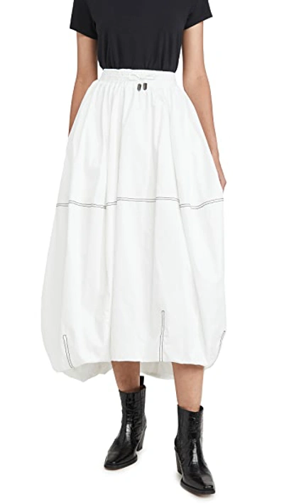 Shop Aje Paperbark Cocoon Skirt In White