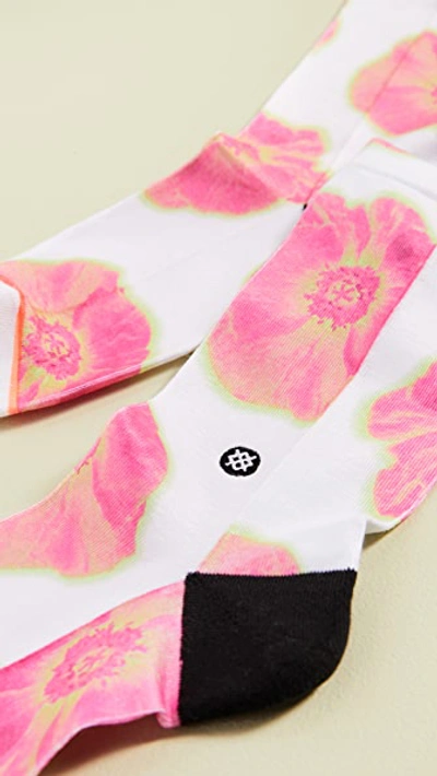Shop Stance Thermo Floral Crew Socks In White
