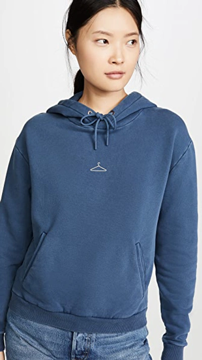 Shop Holzweiler Hang On Sweatshirt In Navy Washed