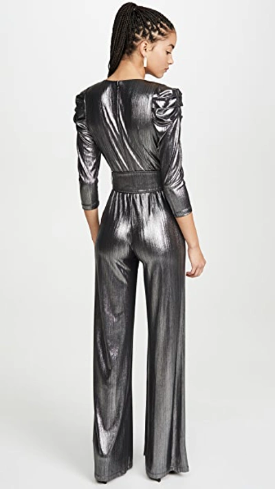 Shop Retroféte Monroe Jumpsuit In Gunmetal