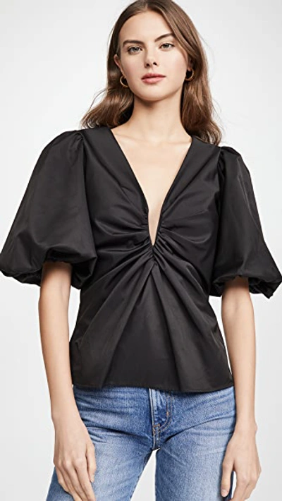 Shop Amanda Uprichard Neveah Top In Black