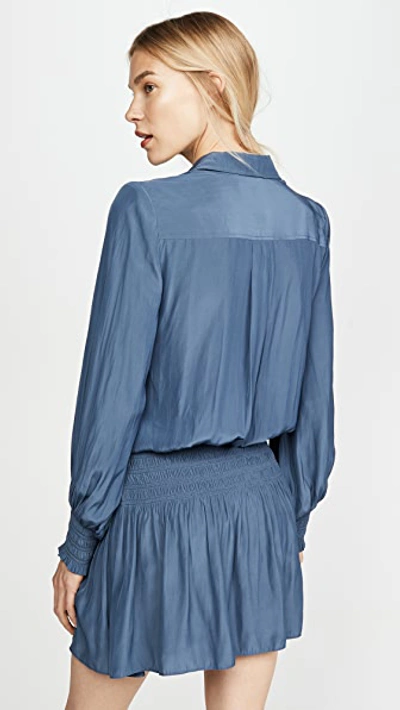 Shop Ramy Brook Harper Dress In Slate Blue