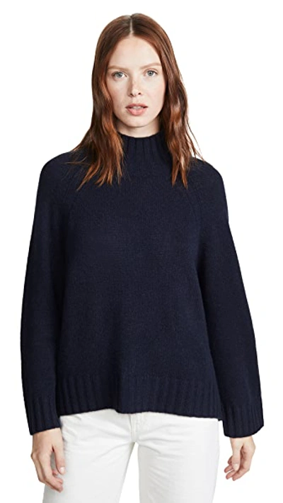 Shop 360 Sweater Margaret Cashmere Sweater In Navy