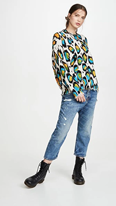 Shop R13 Multicolor Leopard Sweater