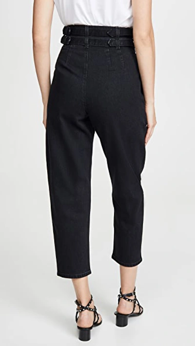 Shop Colovos Buckle Pants In Black Smoke