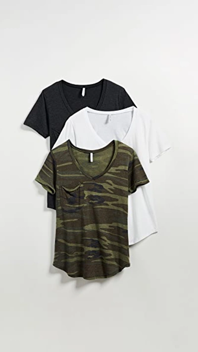 Shop Z Supply Camo Tee 3 Pack In Multi