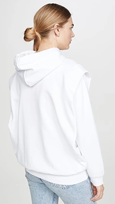 Shop Stella Mccartney Gold Logo Sweatshirt In Pure White