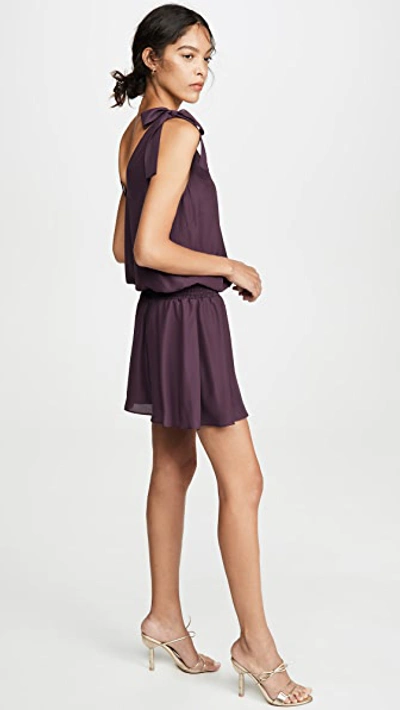 Shop Amanda Uprichard Josephina Dress In Black Cherry