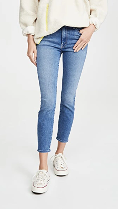 Shop Mother The Looker Crop Jeans In Hey Sun