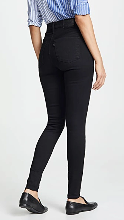 Shop Levi's Mile High Skinny Jeans In Black Galaxy
