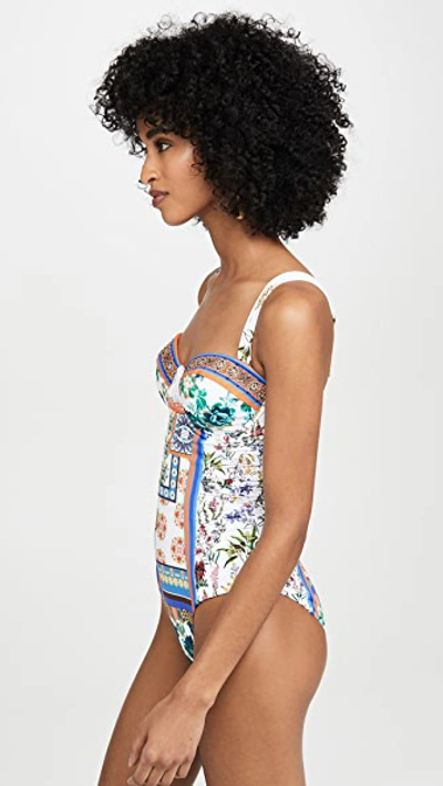 Shop Camilla Ruched Bustier One Piece In Gonecoas