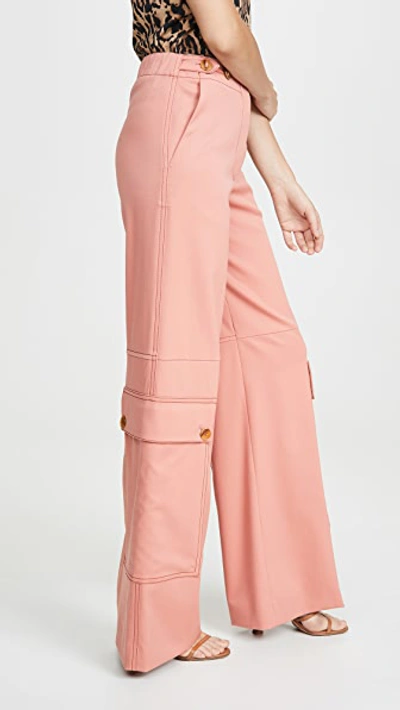 Shop Sonia Rykiel Pocket Detail Trousers In Pink